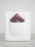 Handwoven Soft Mauve Georgette Pocket Square