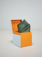 Handwoven Blue Georgette Pocket Square