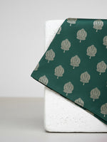 Handwoven Teal Blue Silk Pocket Square