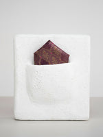 Handwoven Purple Silk Pocket Square