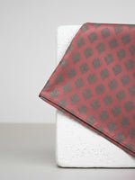 Handwoven Pink Silk Pocket Square