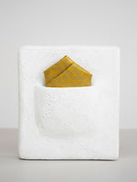 Handwoven Yellow Silk Pocket Square