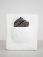 Handwoven Black Georgette Pocket Square