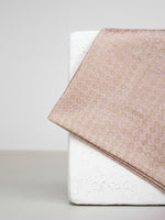 Handwoven Blush Pink Georgette Pocket Square