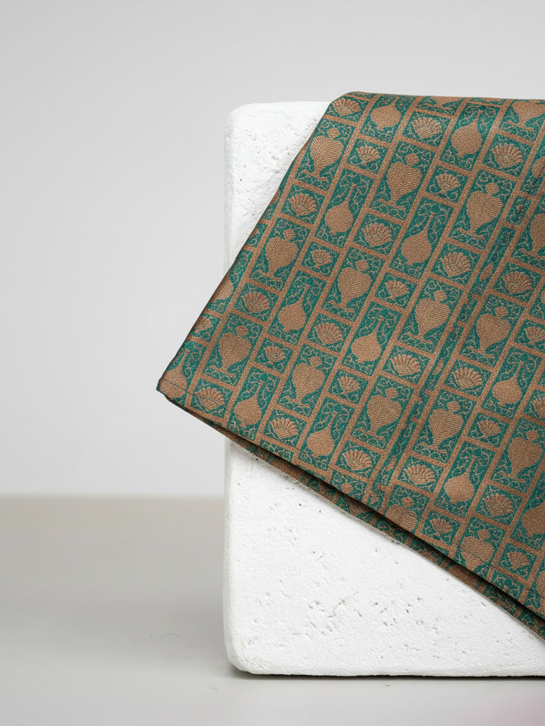 Handwoven Blue Georgette Pocket Square