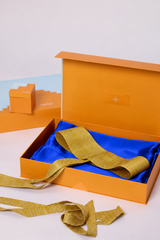 Blue Iro Saree & Banarasi Belt Gift Set