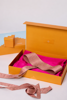 Hot Pink Iro Saree & Banarasi Belt Gift Set