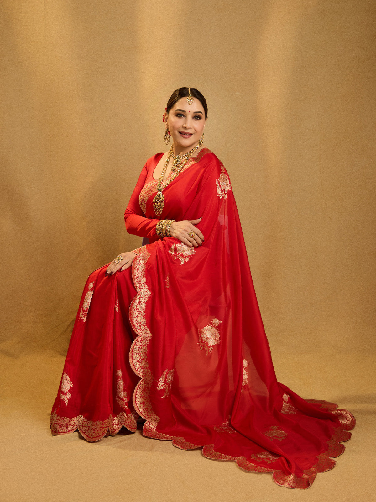 Handwoven Red Silk Saree