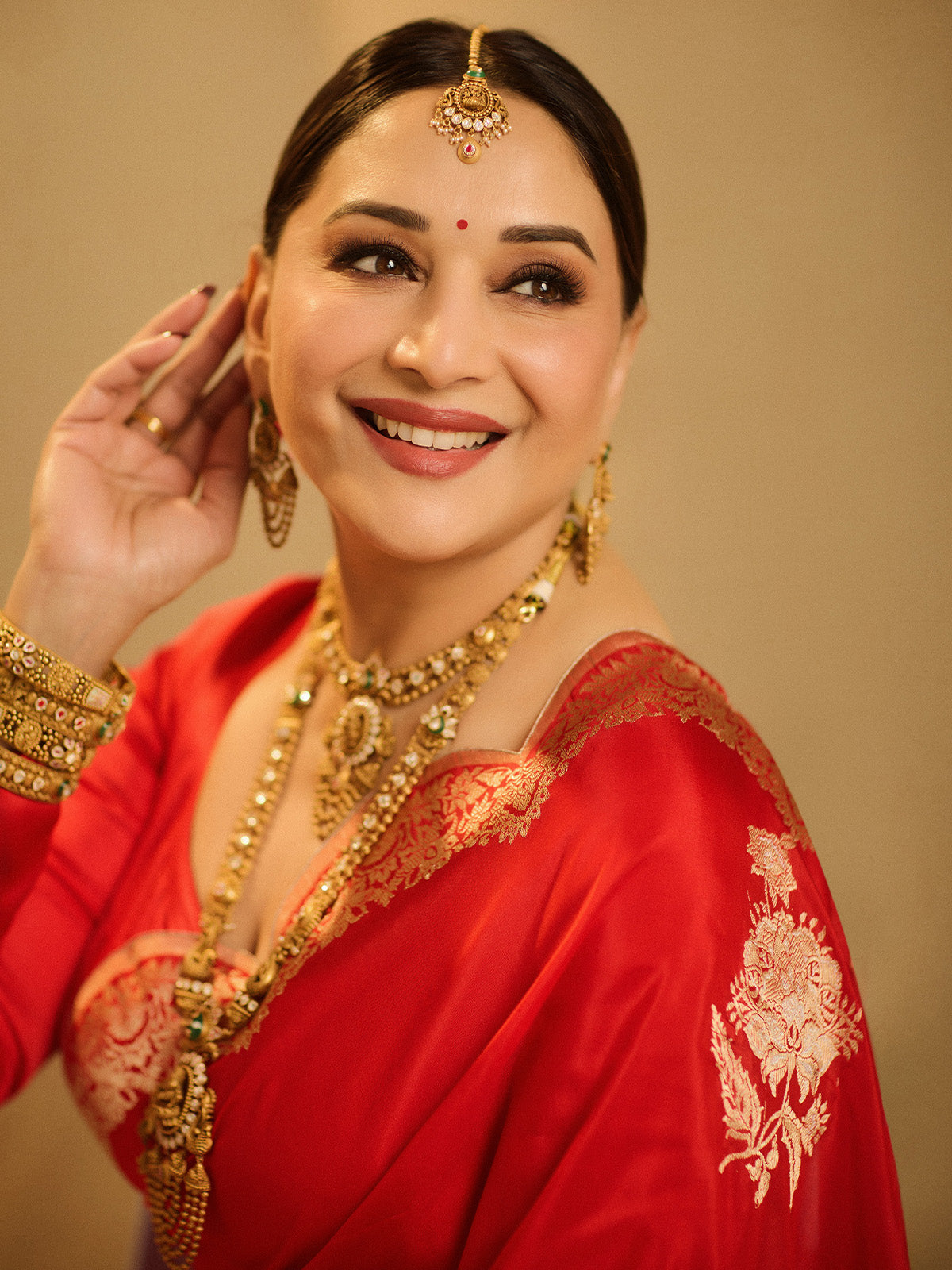 Handwoven Red Silk Saree
