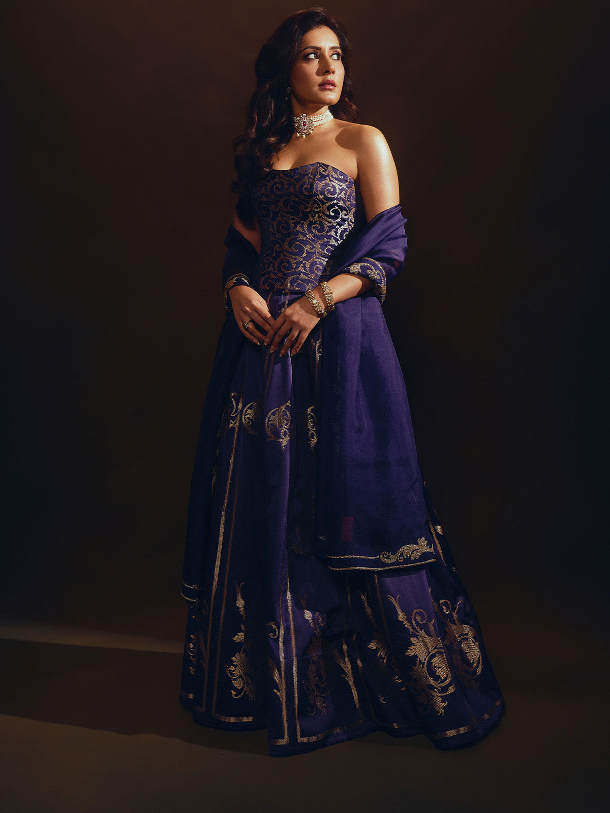 The 'Stay With Me' Lehenga in Purple