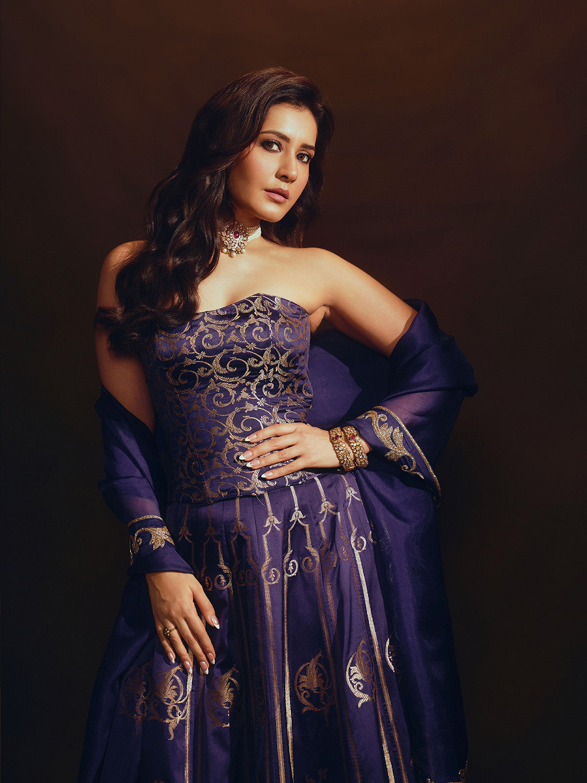 The 'Stay With Me' Lehenga in Purple