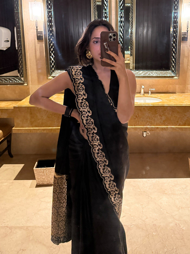The 'Only Yours' Saree in Black