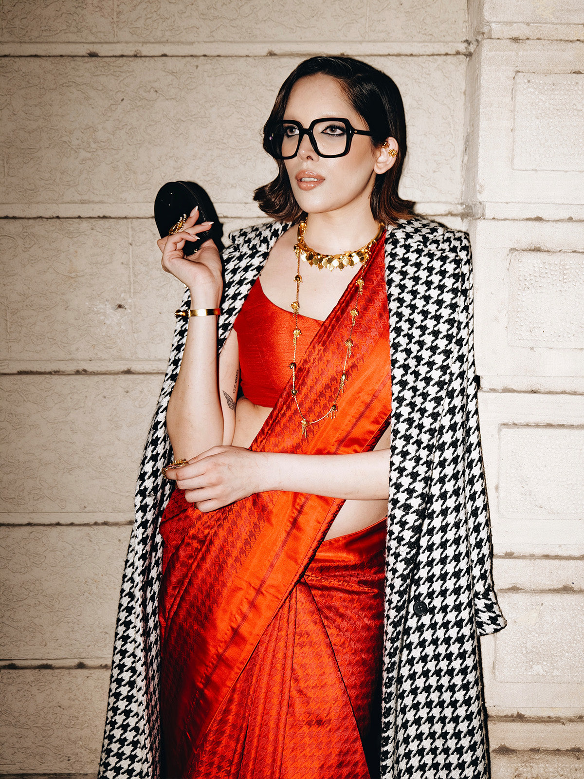 The Red Snapper Saree