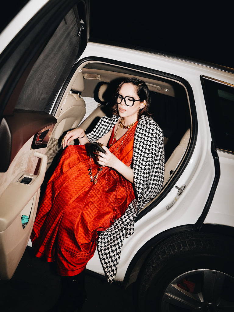 The Red Snapper Saree