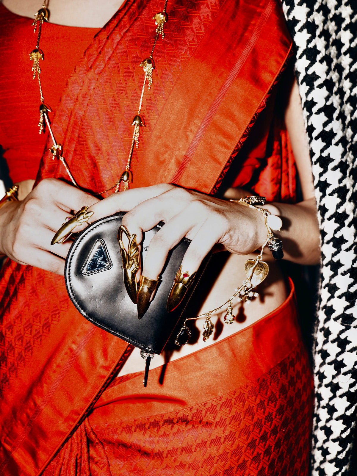 The Red Snapper Saree