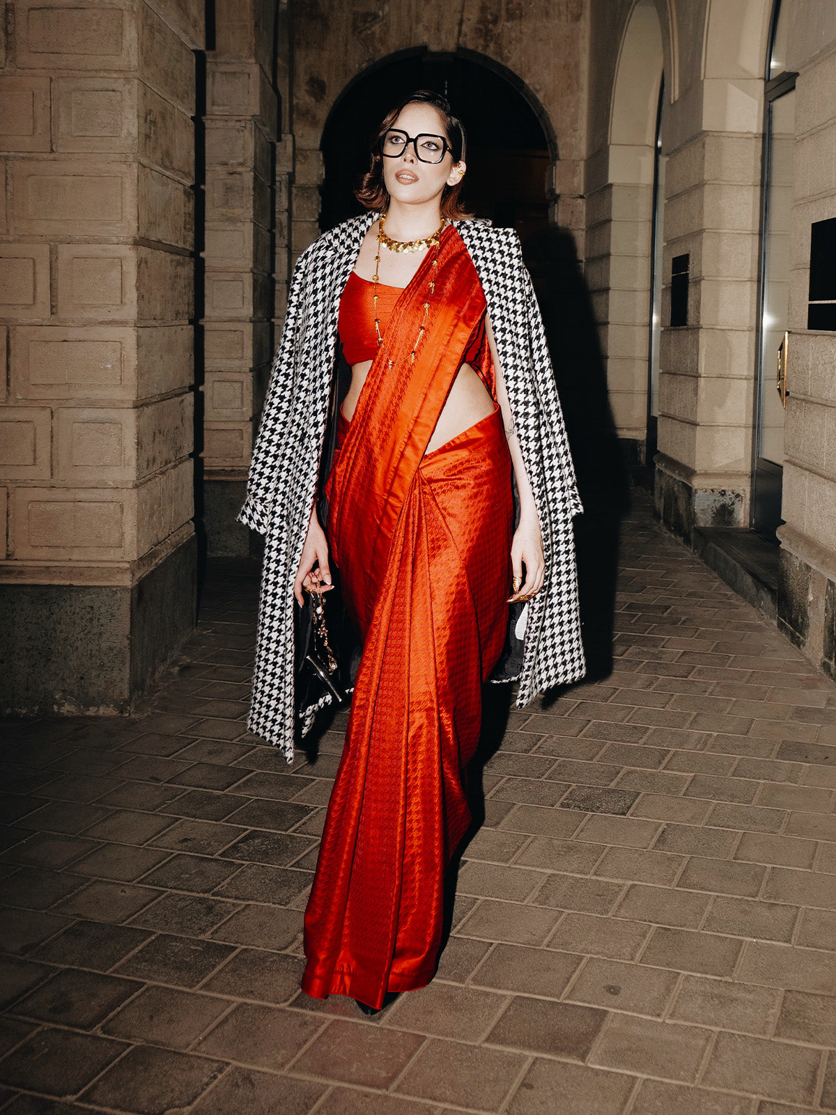 The Red Snapper Saree