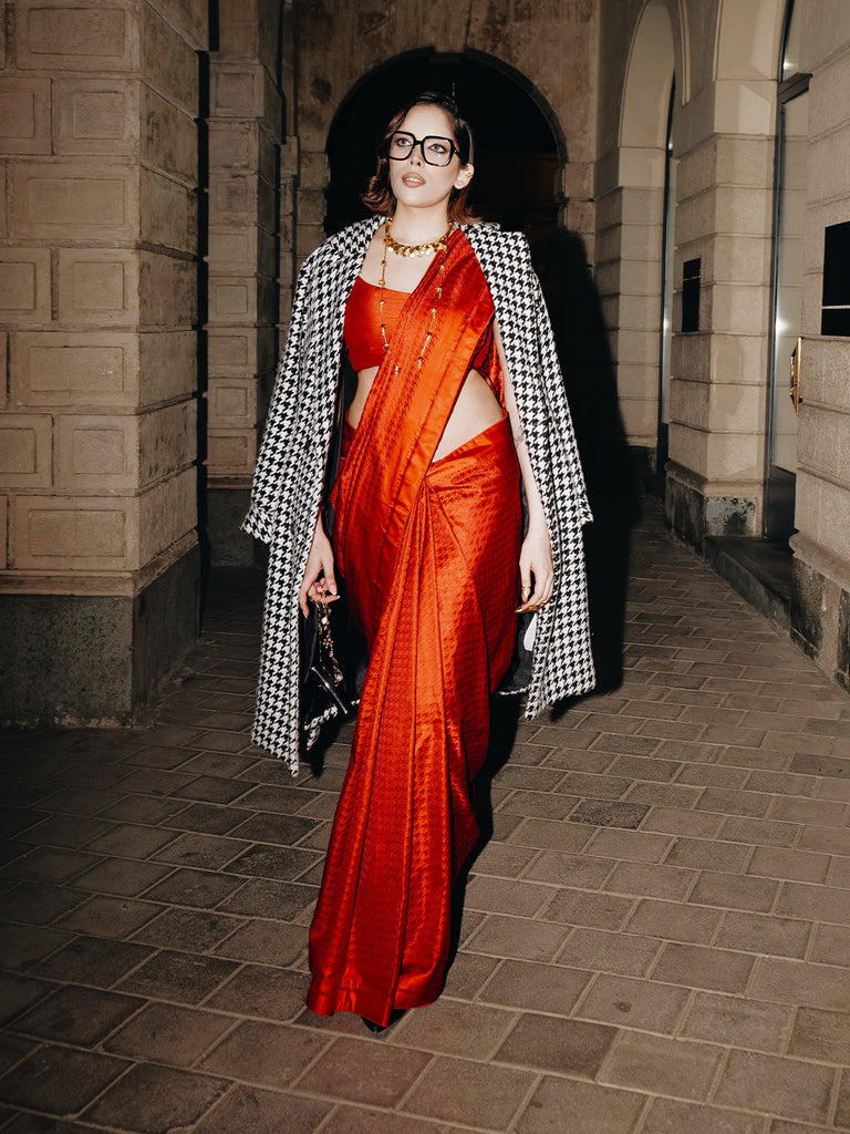 The Red Snapper Saree