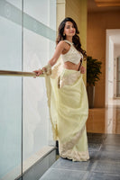 The Jane Saree In Pistachio