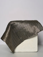 Handwoven Black Silk Pocket Square