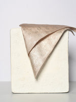 Handwoven Beige Silk Pocket Square