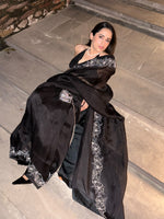 The Luna Saree in Midnight Black