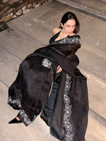 The Luna Saree in Midnight Black