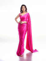 Handwoven Ekaya Pink Silk Saree