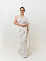 Handwoven Ivory Silk Saree
