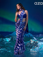 Handwoven Dark Blue Silk Saree