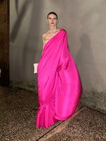 Handwoven Ekaya Pink Silk Saree