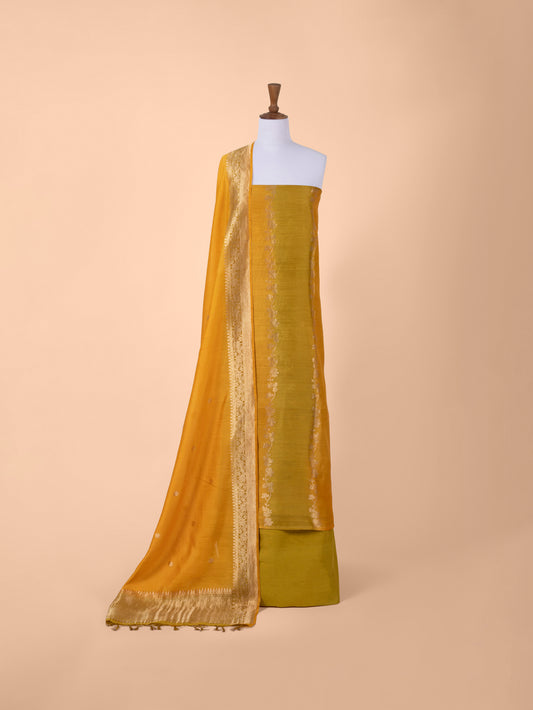 Handwoven Yellow Tussar Suit Piece