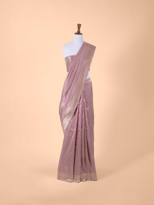 Handwoven Mauve Silk Saree