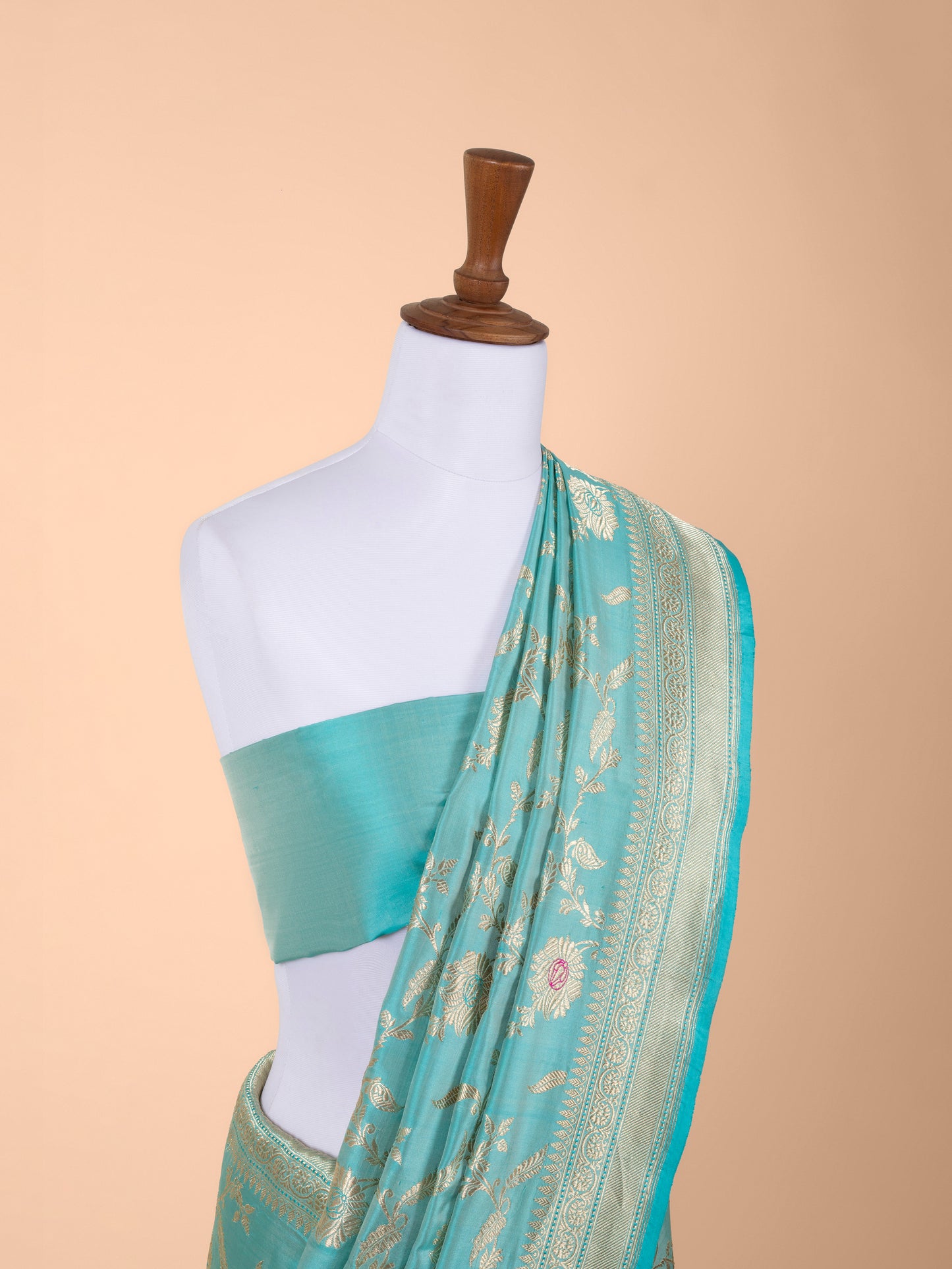 Handwoven Blue Silk Saree