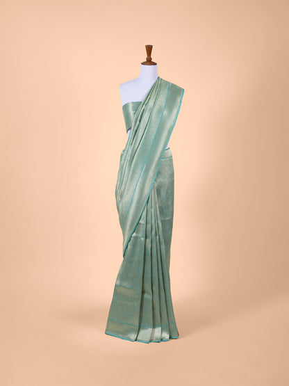 Handwoven Blue Silk Saree