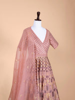 Handwoven Pink Silk Suit