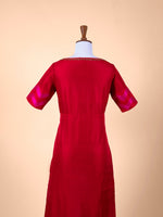 Handwoven Red Silk Suit