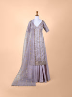 Handwoven Off White Silk Suit Piece