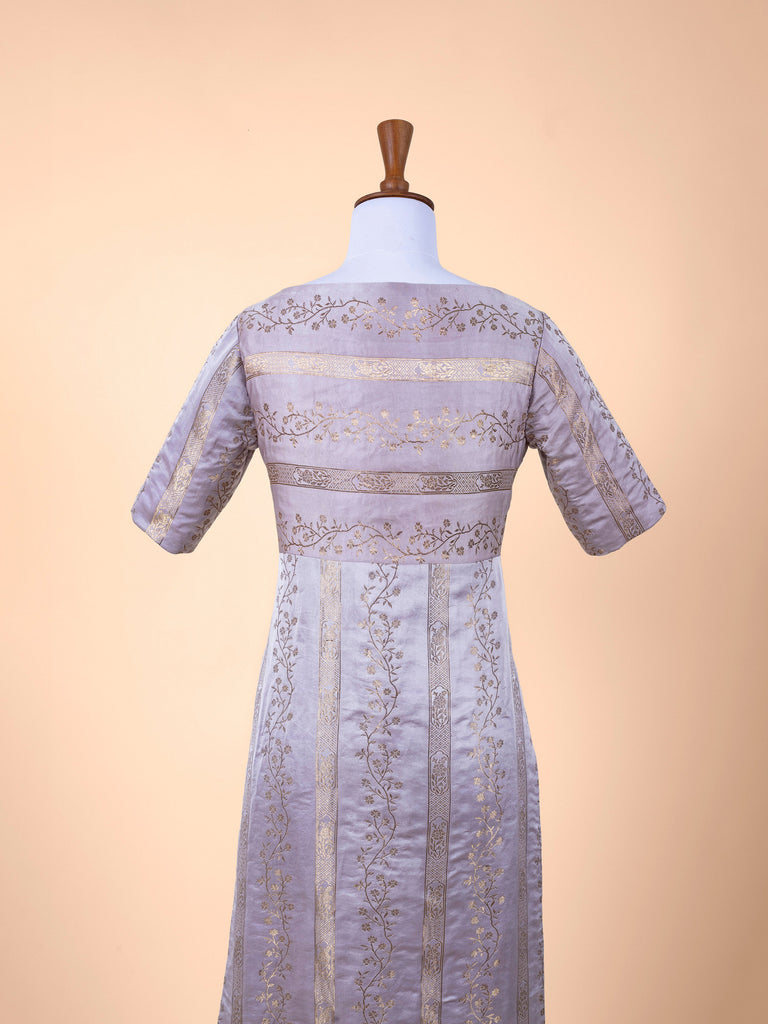 Handwoven Off White Silk Suit Piece