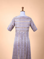 Handwoven Mauve Silk Suit