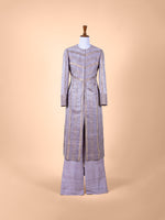 Handwoven Grey Silk Set