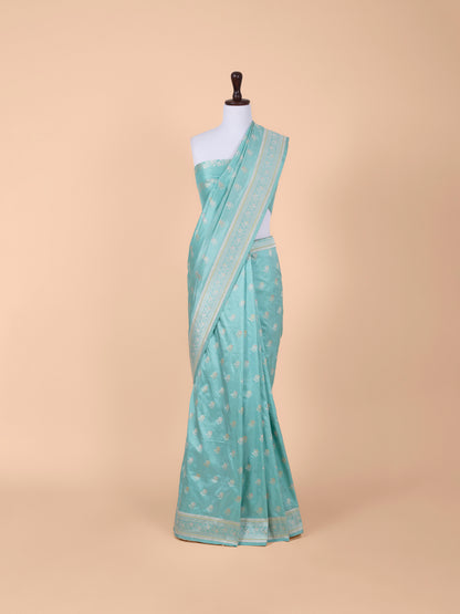 Handwoven Blue Silk Saree