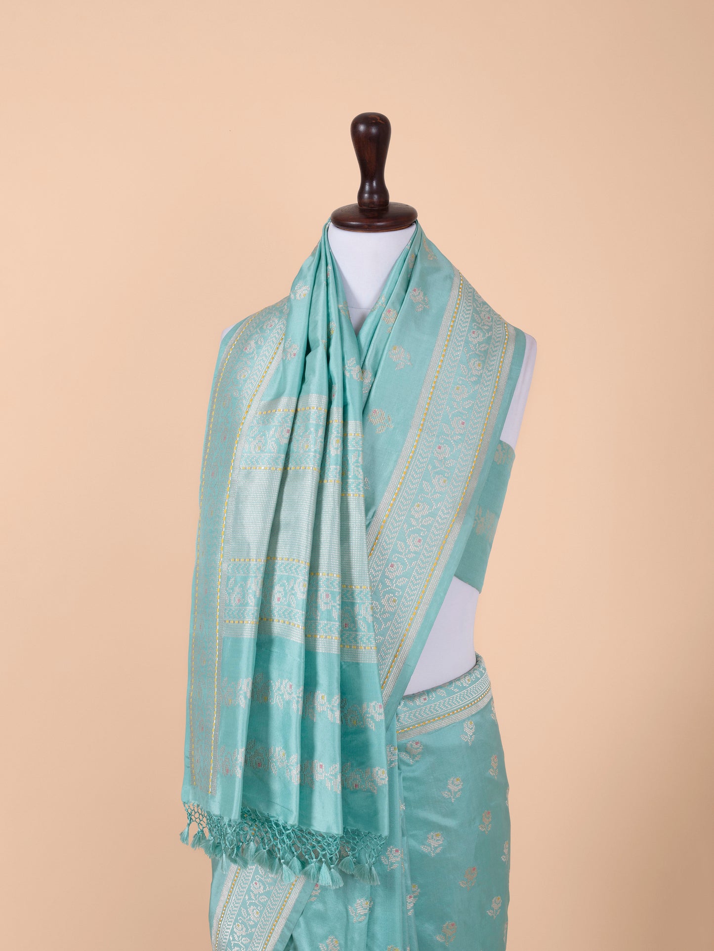 Handwoven Blue Silk Saree