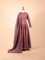 Handwoven Pink Silk  Suit Set
