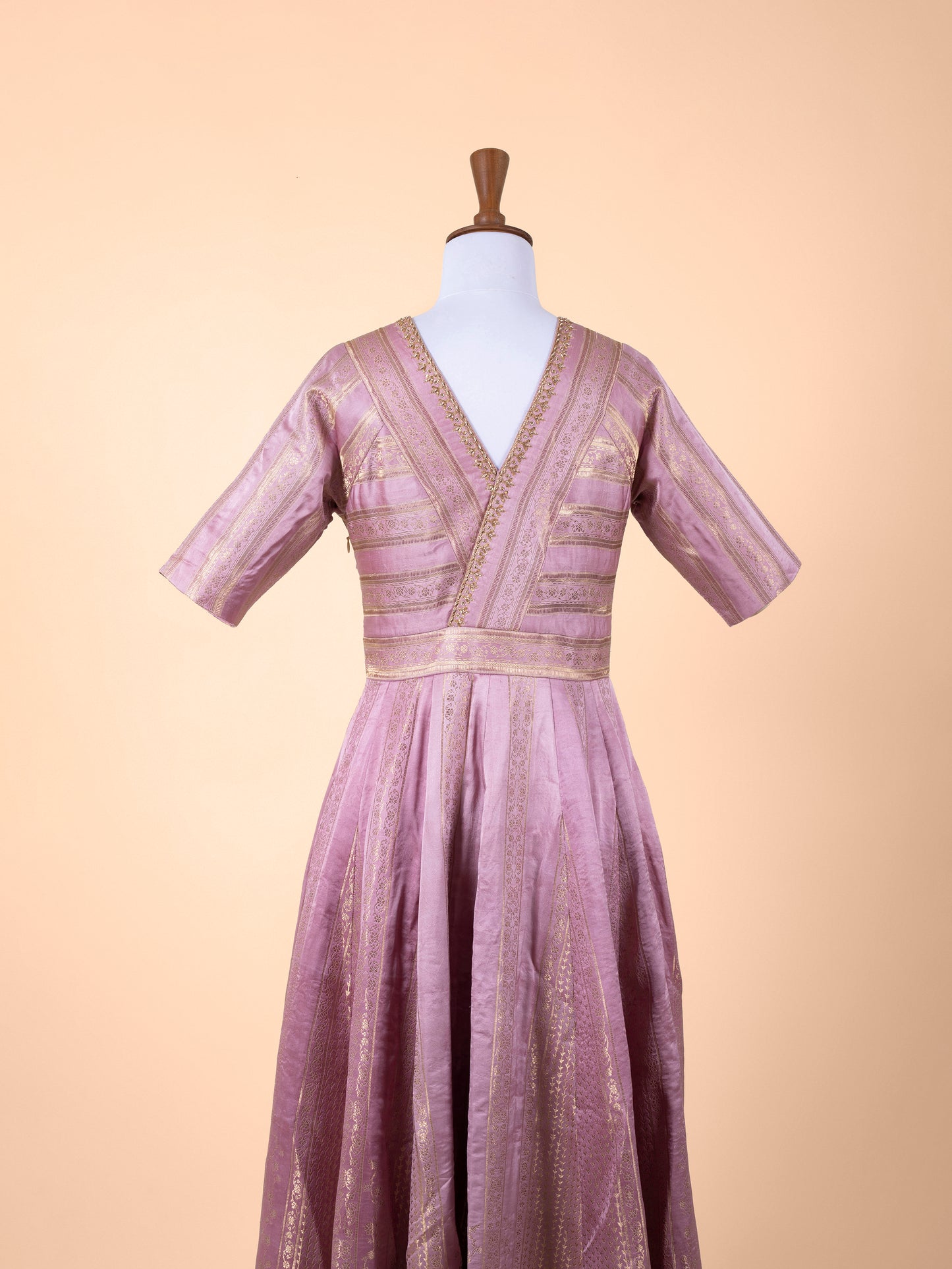 Handwoven Purple Silk Suit