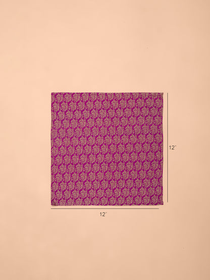 Handwoven Pink Silk Pocket Square