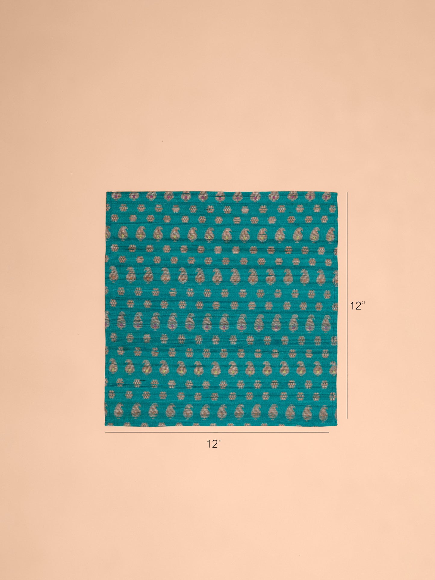 Handwoven Green Tussar Pocket Square