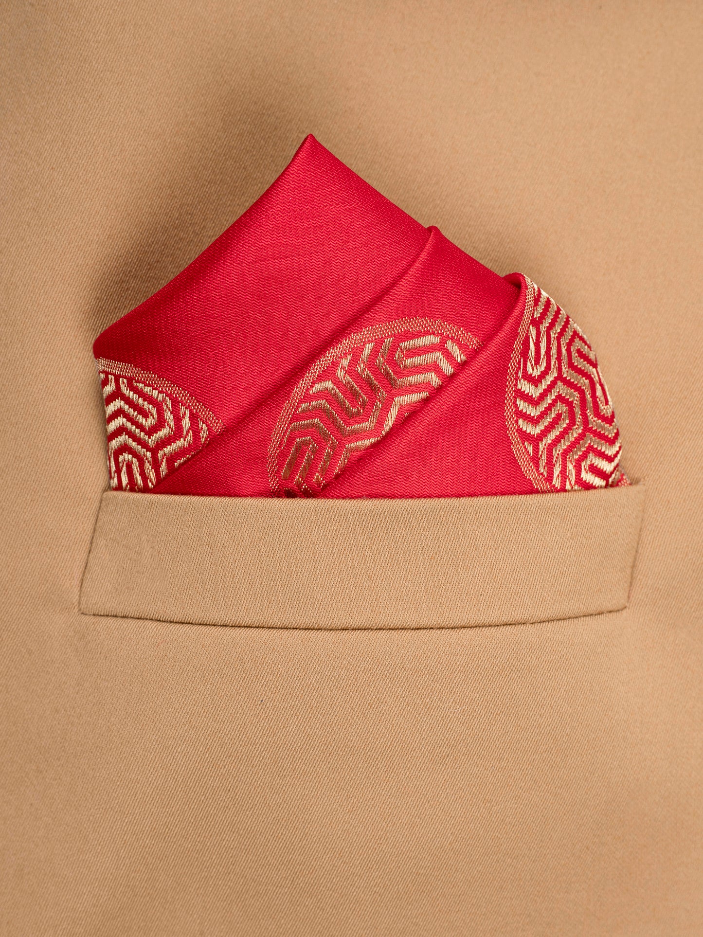 Handwoven Rani Pink  Satin Silk Pocket Square