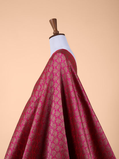 Handwoven Rani Pink Silk Fabric