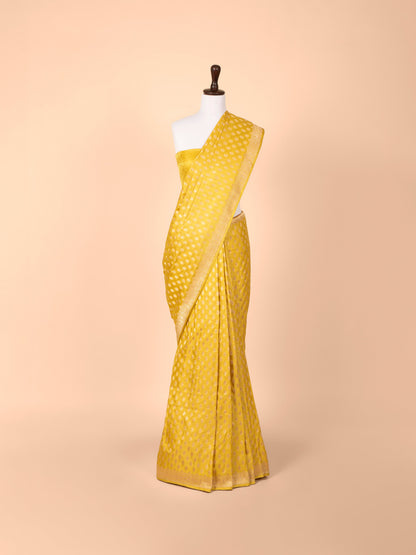 Handwoven Mustard Silk Saree