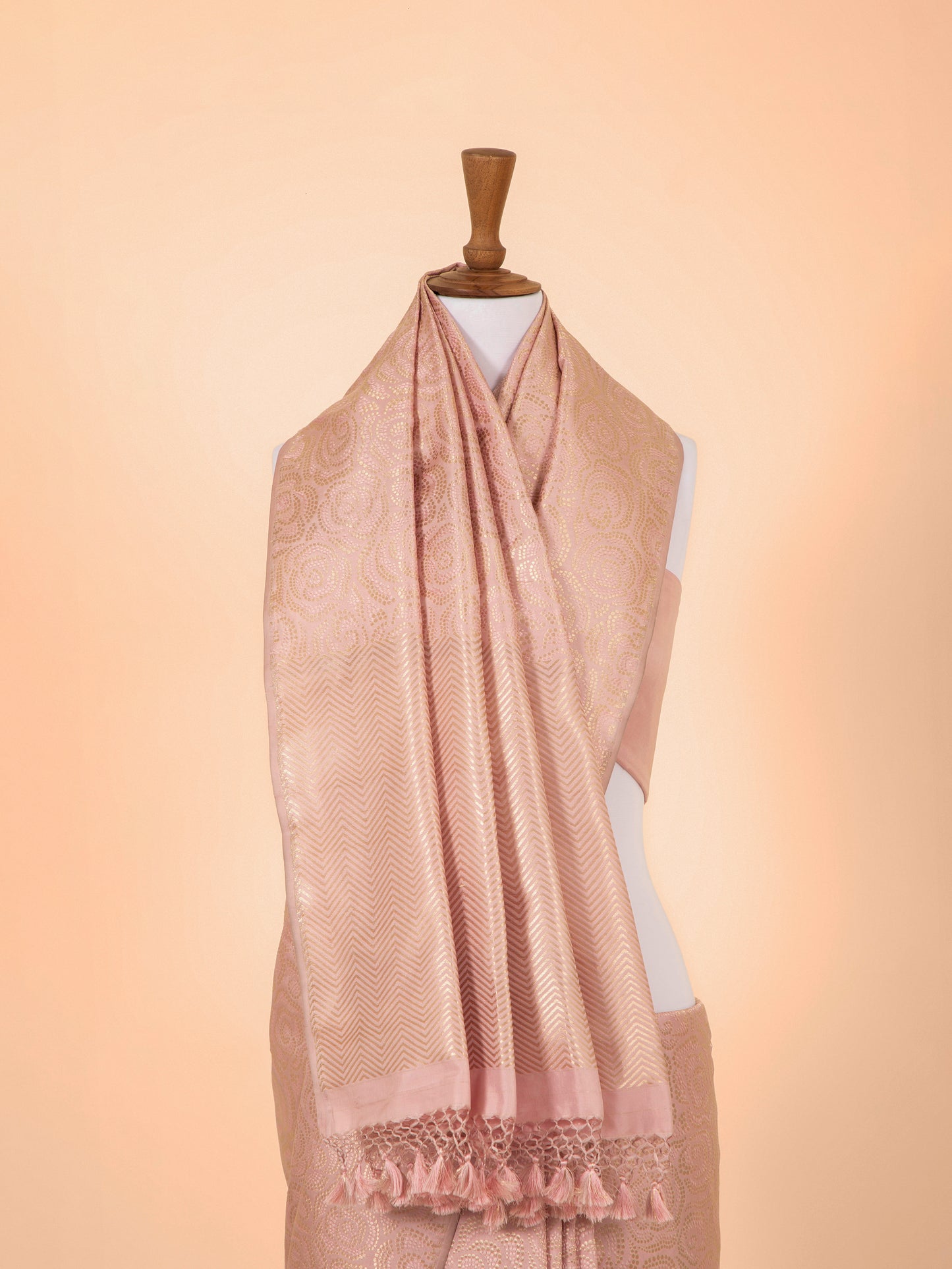 Handwoven Pink Silk Saree